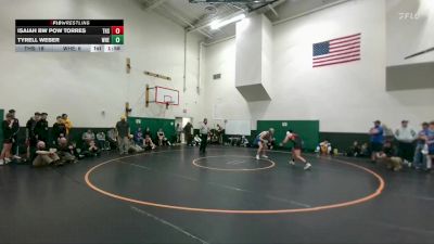 165 lbs Round 5 (6 Team) - Isaiah BW POW Torres, Thermopolis vs Tyrell Weber, Wheatland