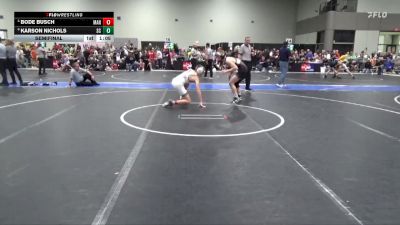 130 lbs Semifinal - Karson Nichols, Smith County vs Bode Busch, Manhattan