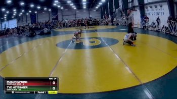 64 lbs Rd# 5- 3:45pm Friday Final Pool - Mason Simons, Maryland GOLD vs Tye Heysinger, Iowa Black