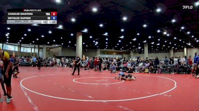 85 lbs Round 1 - Charlee Masters, Trojan Wrestling Academy LLC vs Brynlee Dupree, Rush MMA