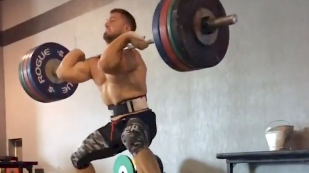 Nick Urankar Hang Power Cleans 335lbs For Team Series