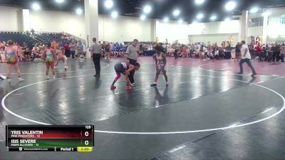 125 lbs Semis & Wb (16 Team) - Isis Severe, MIAMI ALLSTARS vs Yris Valentin, Pink Predators