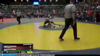 6A - 160 lbs Quarterfinal - Easton Zapien, Liberal vs Vance Provost, Olathe North