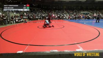 82 lbs Quarterfinal - Macy Christiansen, Sebolt Wrestling Academy vs Jude McCabe, Moyer Elite