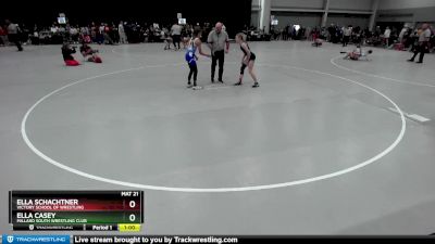 100 lbs Quarterfinal - Ella Casey, Millard South Wrestling Club vs Ella Schachtner, Victory School Of Wrestling