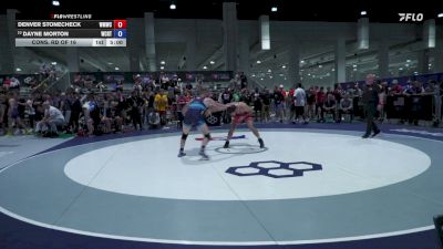 70 kg Cons. Rd Of 16 - Denver Stonecheck, West Michigan Wrestling Club vs Dayne Morton, West Coast Regional Training Center