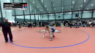 Junior Boys FS - 132 lbs Champ. Round 2 - Creed Wright, WA vs Cash Boos, WA