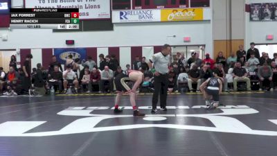 127 lbs Final - Jax Forrest, Bishop McCort vs Henry Racich, Faith Christian Acad