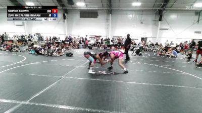 128 lbs Round 1 (4 Team) - Sophie Brown, Storm Wrestling Center vs Zuri Mccalpine-ingram, AR-15