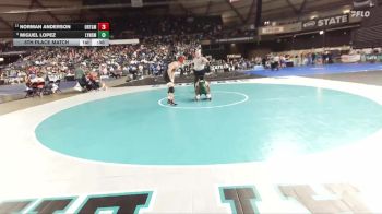 Boys 2A 144 lbs 5th Place Match - Miguel Lopez, Lynden vs Norman Anderson, Orting