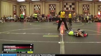 60 lbs Round 4 (6 Team) - Colton Barry, Steel Valley Renegades vs Subhan Ahmad, Headhunters Blue