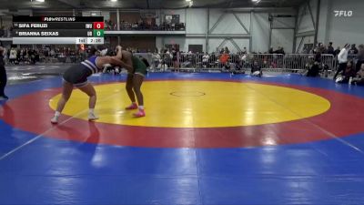 180 lbs Cons. Round 2 - Sifa Feruzi, Illinois Wesleyan vs Brianna Seixas, Dubuque