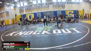 190 lbs Round 5 (8 Team) - Michael Cross, Palm Harbor WC vs Michael Jakub, Riverview WC