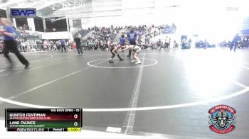 73 lbs Champ. Round 2 - Lane Faunce, SlyFox Wrestling Academy vs Hunter Fentiman, Olathe Raptor Wrestling Club