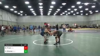 125 lbs Prelims - Braden Priest, Driller Wrestling Club vs Dorian Olivarez, Team Olivarez