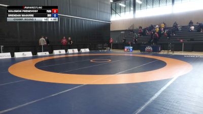 70kg Champ. Round 1 - Solomon Prenevost, Pronghorn Amateur Wrestling Association vs Brendan Maguire, Dinos Wrestling Club