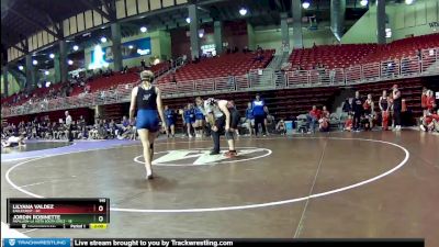 145 lbs Round 4 (8 Team) - Lilyana Valdez, Eaglecrest vs Jordin Robinette, Papillion-La Vista South Girls