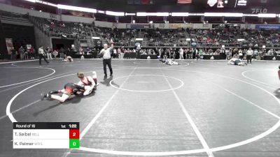 133 lbs Round Of 16 - Tyson Seibel, Belleville Little Devils vs Kam Palmer, Well Trained