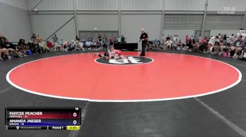 130 lbs Round 3 (8 Team) - Maycee Peacher, Nebraska vs Amanda Jaeger, Kansas