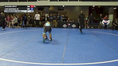 85 lbs 3rd Place Match - Syncere Spivy, Toss Em Up Wrestling Academy vs Luis MARTINEZ Jr., Treehouse Wrestling