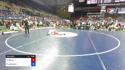 160 lbs Cons 16 #1 - Ayden Miner, Minnesota vs Riley Johnson, Nebraska