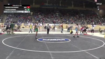 113 lbs Champ. Round 1 - Jaxson Mayberry, Union County vs Caleb Quirino, St. Xavier