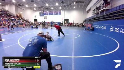 62 lbs Quarterfinal - Kamdyn Taylor, Eastside United vs Jase Schipman, Camel Kids Wrestling