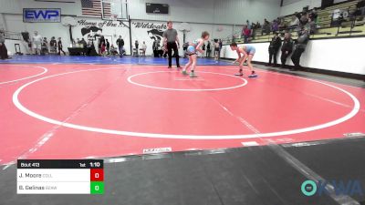 98 lbs Rr Rnd 3 - Jett Moore, Collinsville Cardinal Youth Wrestling vs Bryson Gelinas, Believe To Achieve WC