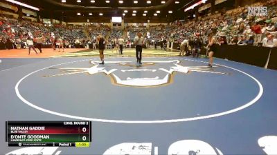 6A - 138 lbs Cons. Round 2 - Nathan Gaddie, Blue Valley vs D`onte Goodman, Lawrence-Free State