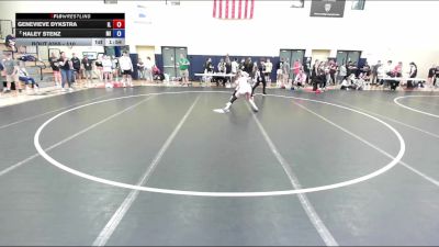 115 lbs Champ. Round 1 - Genevieve Dykstra, IL vs Haley Stenz, MI