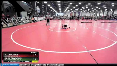 52 lbs Rd# 5- 3:45pm Friday Final Pool - Jett Maughon, Agression Legionaries vs Kruze Brooksher, Oklahoma Outlaws Red
