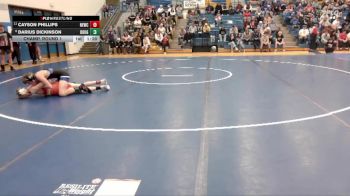 126 lbs Champ. Round 1 - Cayson Phillips, Newcastle vs Darius Dickinson, Douglas