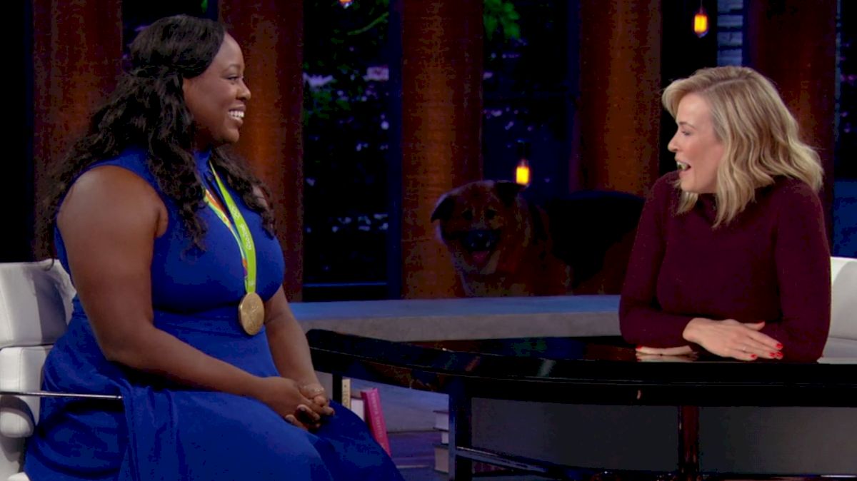 Olympic Gold Medalist Michelle Carter Explains Shot Put to Chelsea Handler