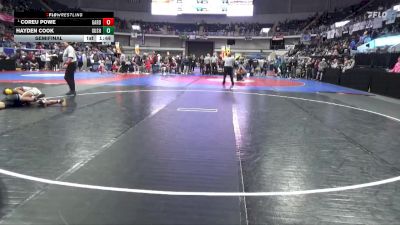 6A 126 lbs Semifinal - Coreu Powe, Gardendale Hs vs Hayden Cook, Gulf Shores