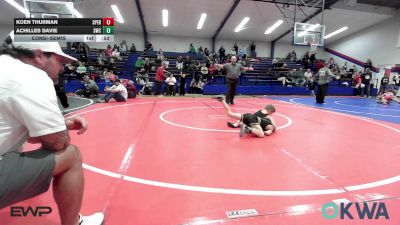 61 lbs Consolation - Koen Thurman, Sperry Wrestling Club vs Achilles Davie, Salina Wrestling Club