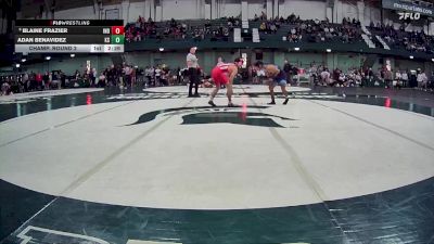 133 lbs Champ. Round 2 - Adan Benavidez, Kent State vs Blaine Frazier, Indiana