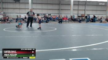 49 lbs Round 5 - Carter Dally, Hawk Wrestling Club vs Freya McClain, Homedale Wrestling