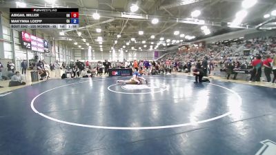 U20 Women - 65 lbs Cons. Round 1 - Abigail Miller, OH vs Makynna Loepp, CA