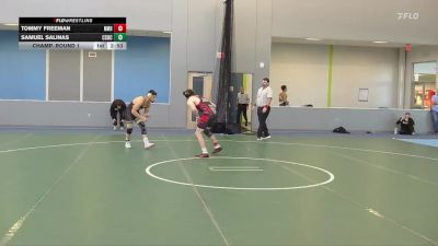 157 lbs Champ. Round 1 - Tommy Freeman, New Mexico Highlands vs Samuel Salinas, Colorado State University Club