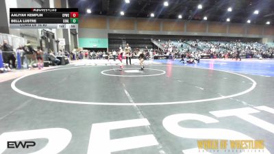 100 lbs Consi Of 16 #2 - Aaliyah Kemplin, Ceres Pups Wrestling Club vs Bella Lustre, Coalinga Roughnecks