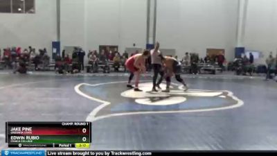 285 lbs Champ. Round 1 - Edwin Rubio, Ithaca College vs Jake Pine, Oneonta State