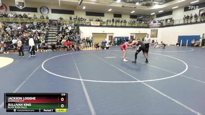 215 lbs 9th Place Match - Jackson Logghe, Glenwood City vs Sullivan King, Black River Falls