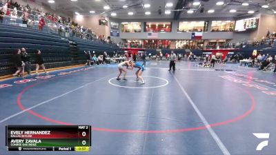 120 lbs Cons. Round 1 - Avery Zavala, Conroe Oak Ridge vs Evely Hernandez, Dallas Skyline