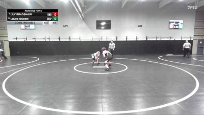 110 lbs Cons. Round 3 - Lily Bradshaw, Half Moon Bay vs Lizzie Ogden, Sacred Heart Cathedral Prep