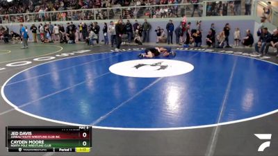 114 lbs Round 3 - Cayden Moore, North Pole Wrestling Club vs Jed Davis, Juneau Youth Wrestling Club Inc.