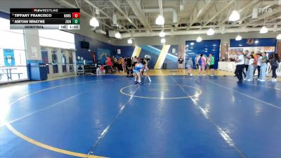 100 lbs Semifinal - Tiffany Francisco, YIC vs Aniyah Whayne, Attack