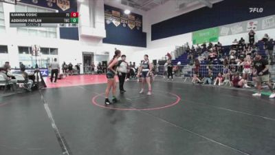 140 lbs Round 2 - Addison Patlan, Threshold Wrestling Club vs Ilianna Cosic, Peterson Grapplers