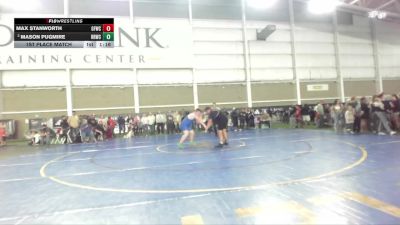 190+ 1st Place Match - Max Stanworth, Glenns Ferry Wrestling Club vs Mason Pugmire, RWC- Roy Wrestling Club