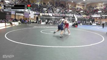 285 lbs Cons. Round 2 - Nick Miller, Ellinwood HS vs DJ Hund, Easton-Pleasant Ridge HS
