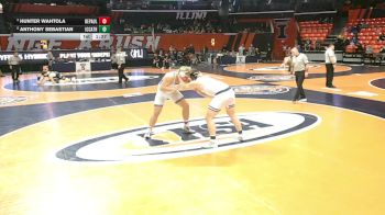 2A 285 lbs 3rd Place Match - Anthony Sebastian, Elmhurst (IC Catholic) vs Hunter Wahtola, Chicago (DePaul College Prep)